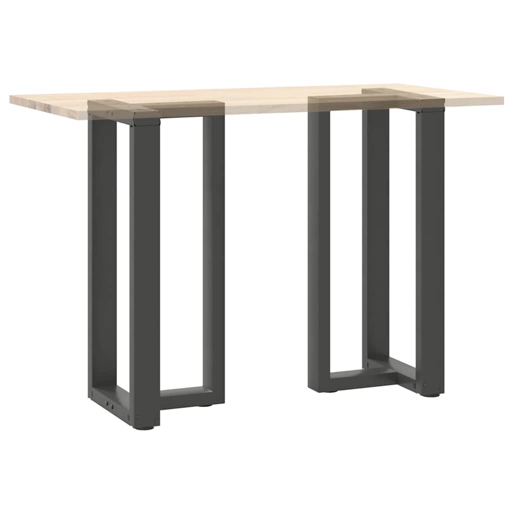 Vidaxl Bar Table Legs, 2 Pcs, Anthracite, 50X35X(90-91)Cm, Steel