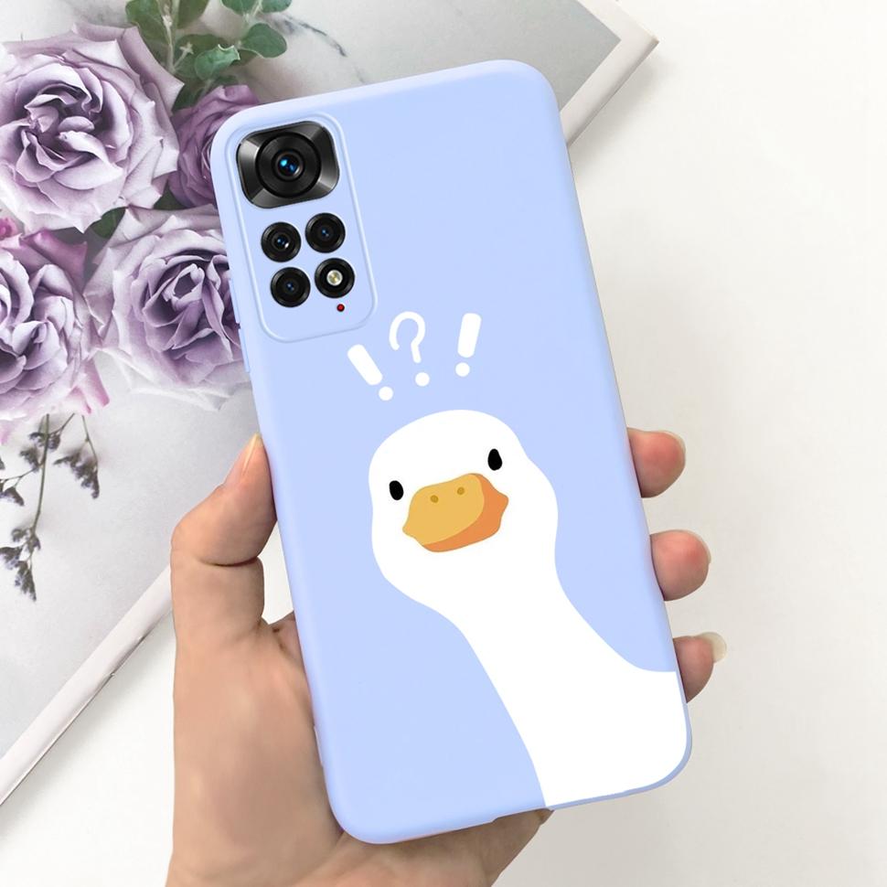 Phone Case For Xiaomi Redmi Note 11 Cover Cat Colorful Case Silicon Soft For Redmi Note11 Note11 4G Shockproof Protection Cover