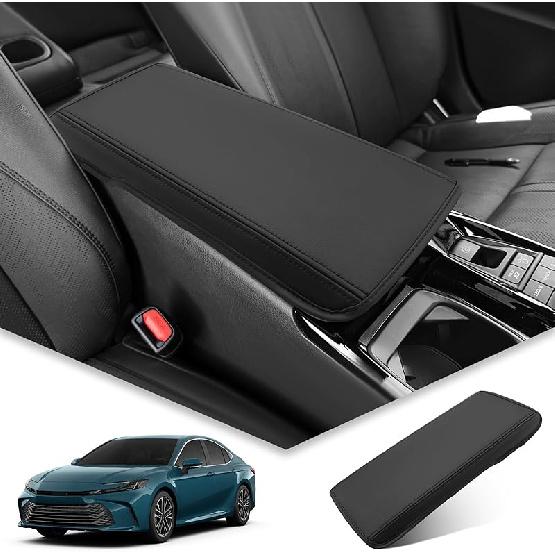 BIBIBO for 2024 2025 Toyota Tacoma Center Console Cover Armrest 2024 2025 Toyota Tacoma SR /SR5/TRD PreRunner/Limited/Trailhunter/TRD Pro Arm Rest Black-for 2025+Camry