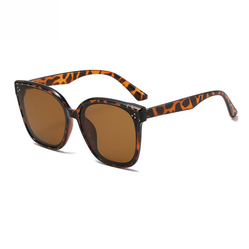 New sunglasses, fashion box sunglasses, women's anti-ultraviolet high-end sunglasses