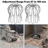 Silver Downpipe Sieve Adjustable Fit Adjustable Gutter Easy Installation Effective Blockage Reduction Fits 87 To 100 Mm