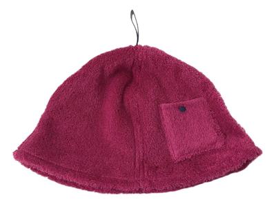 Kontex Imabari Sauna Hat with Pocket Imabari Towel Brand Certified Sauna Hat <54605-033>, (Dark Pink)