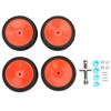 4 PCS RC Tires Anti Skid Wear Resistant Remote Control Car Rubber Wheel Tires Set for 1 10 RC Sports Car Red