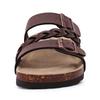 Fashion Comwarm Women's Cork Footbed Sandals With Arch Support Summer Women Cork Slippers Slip-On Slide Sandals With Adjustable Buckle