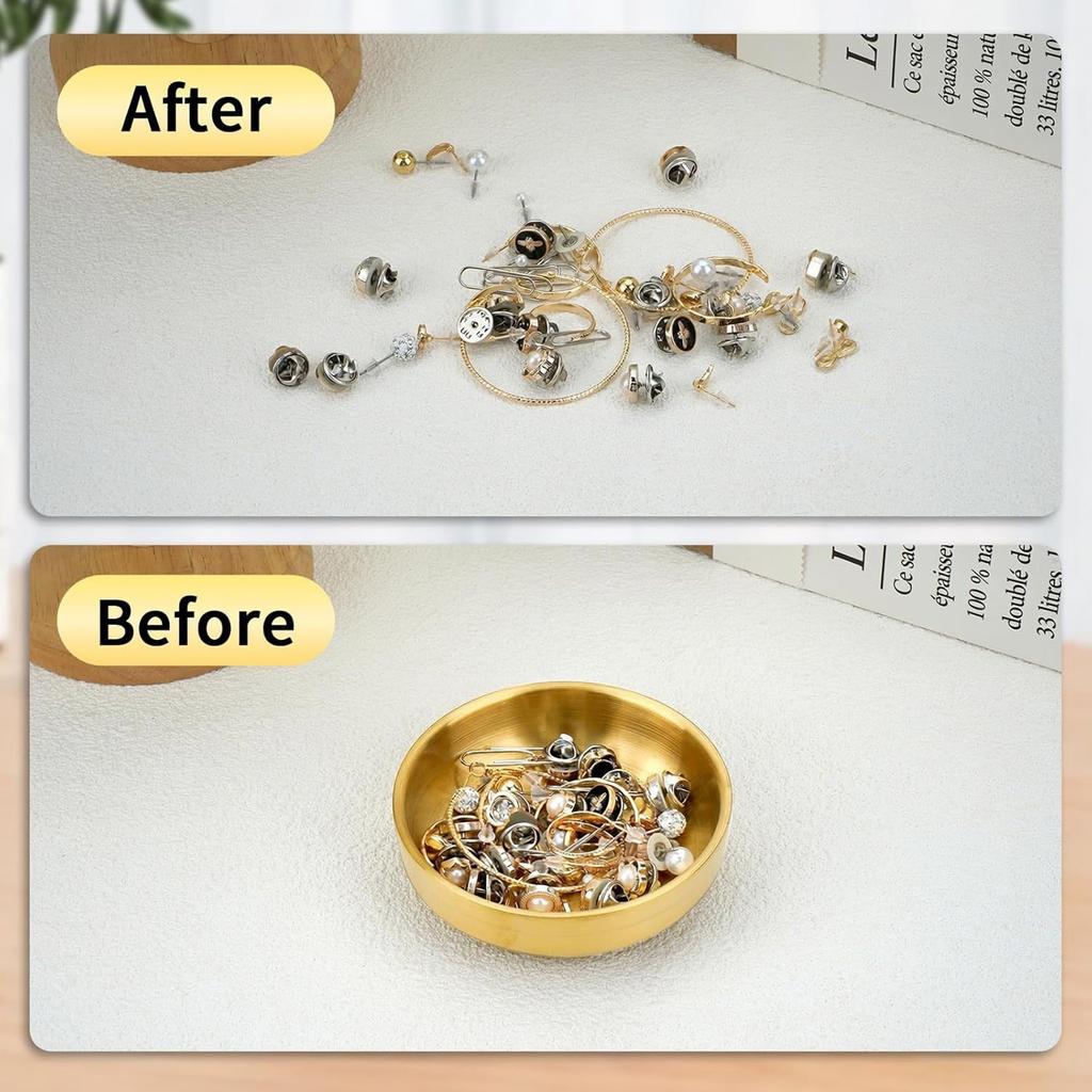 Small Gold Jewelry Tray for, Stainless Dresser Storage Tray