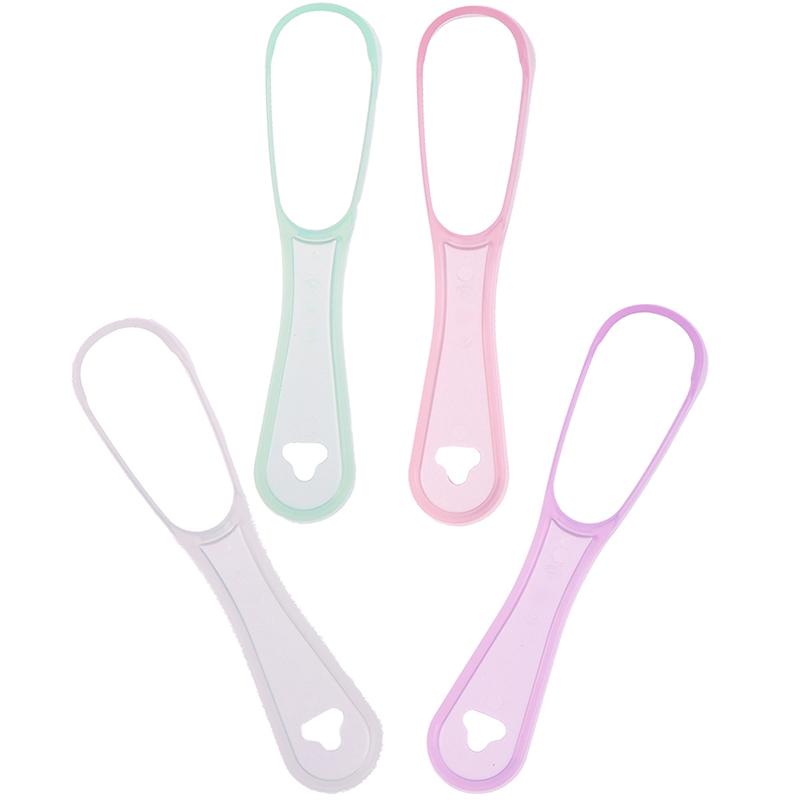 Food Grade Plastic Tongue Scraper Adult Tongue Cleaner Brush Oral Oral Care