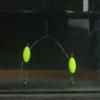 Attractive Silver Finish Double-Hook Rig Fishing Hooks Increased Hook-Up Rates