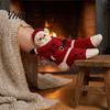Reusable Thick Fabric Stocking 3D Hugging Christmas Stockings for Fireplace Decorations,Large Knit Holiday Gift Decoration Bags with Santa/Elk/Snowman