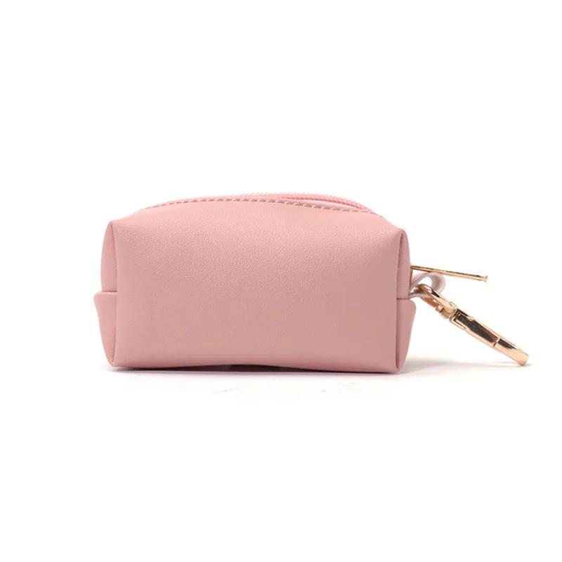 Travel Outdoor Protable Dog Poop Bag Dispenser PU Leather Pouch Pet Cat Pick Up Poop Bag Holder Waste Bags Housebreaking Tools