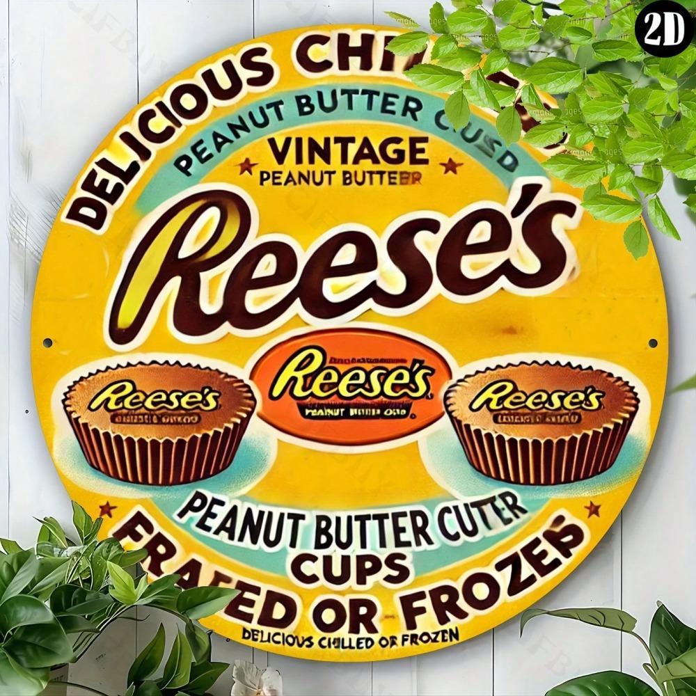 Vintage 1928 Reese's Metal Tin Sign 8x8 Wall Art Home Office Decor Bar Cafe Gift
