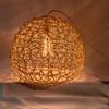 25cm Rattan Chandelier Round Bird's Nest House Straw Hat Bamboo Weaving Lamp Creative Pastoral Retro Balcony Restaurant Lamp