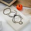 Dunkler Punk Halloween Armreif Elastische Halloween Handdekoration Lustige Spinne Stretch Armbänder Mädchen