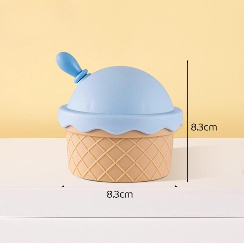 Ice Cream Mirror Shampoo Brush Cute Home Mirror Scalp Cleaning Hairdressing Comb Portable Comb