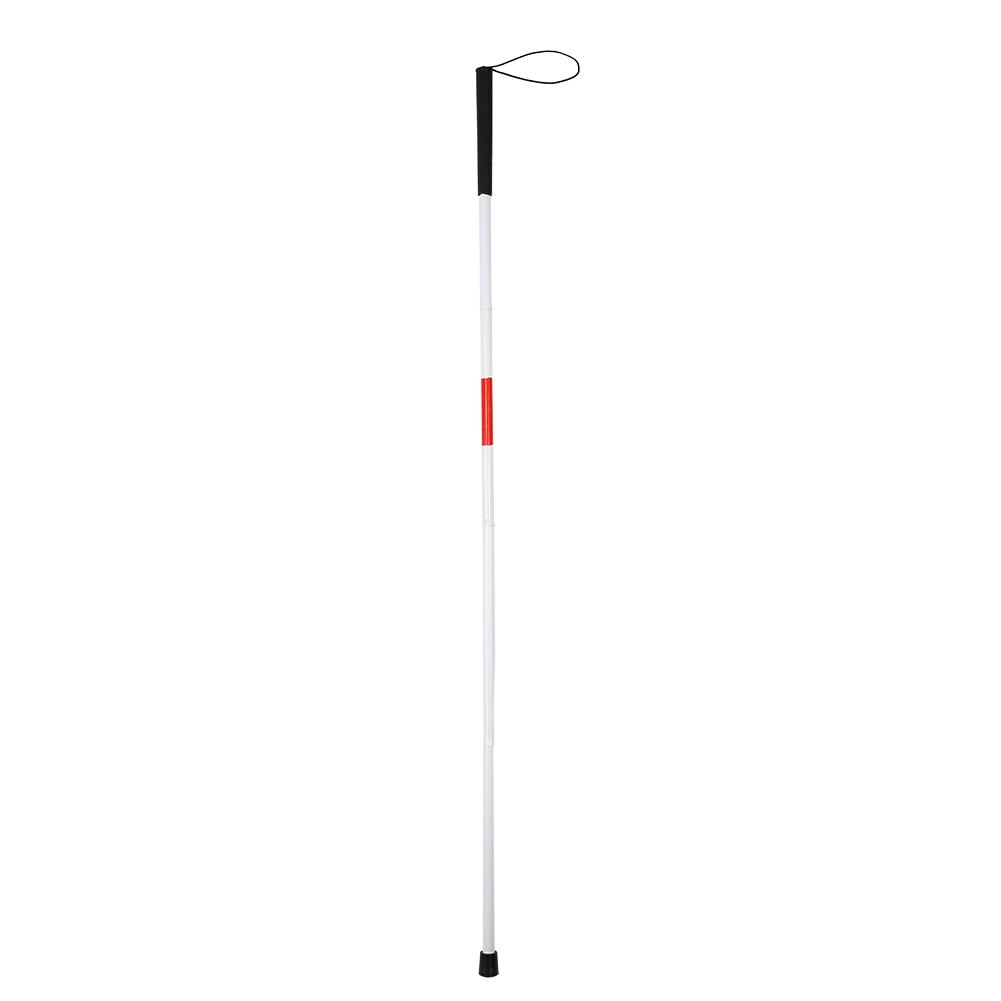 Folding Foldable Reflective Cane Crutch Portable Anti Shock Guide Walking Stick Blind People