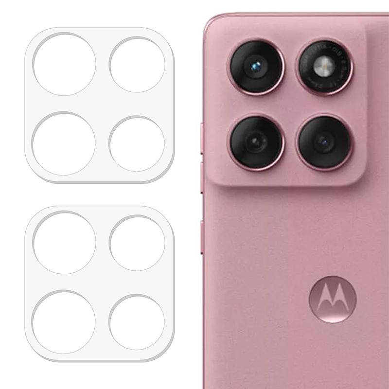 2Pcs For Motorola Edge (2025) 5G Camera Lens Protector 3D Arc Edge Anti-Scratch Tempered Glass Lens Film
