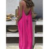 New Women's Suspender Coat Backless Loose Loungewear Dress