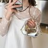 PU Children's Handbags Mini Half-moon Solid Compact Simple Sense of Luxury Beautiful Designer New Style Fashion