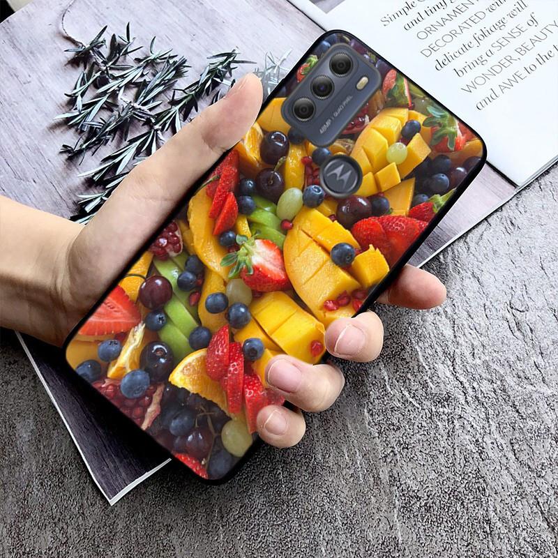 Etui na telefon z owocami do Moto G84 G22 G32 G42 G52 G62 G53 G72 G60 G60S G24 G10 G20 G30 G13 G50 G 5G G Pure