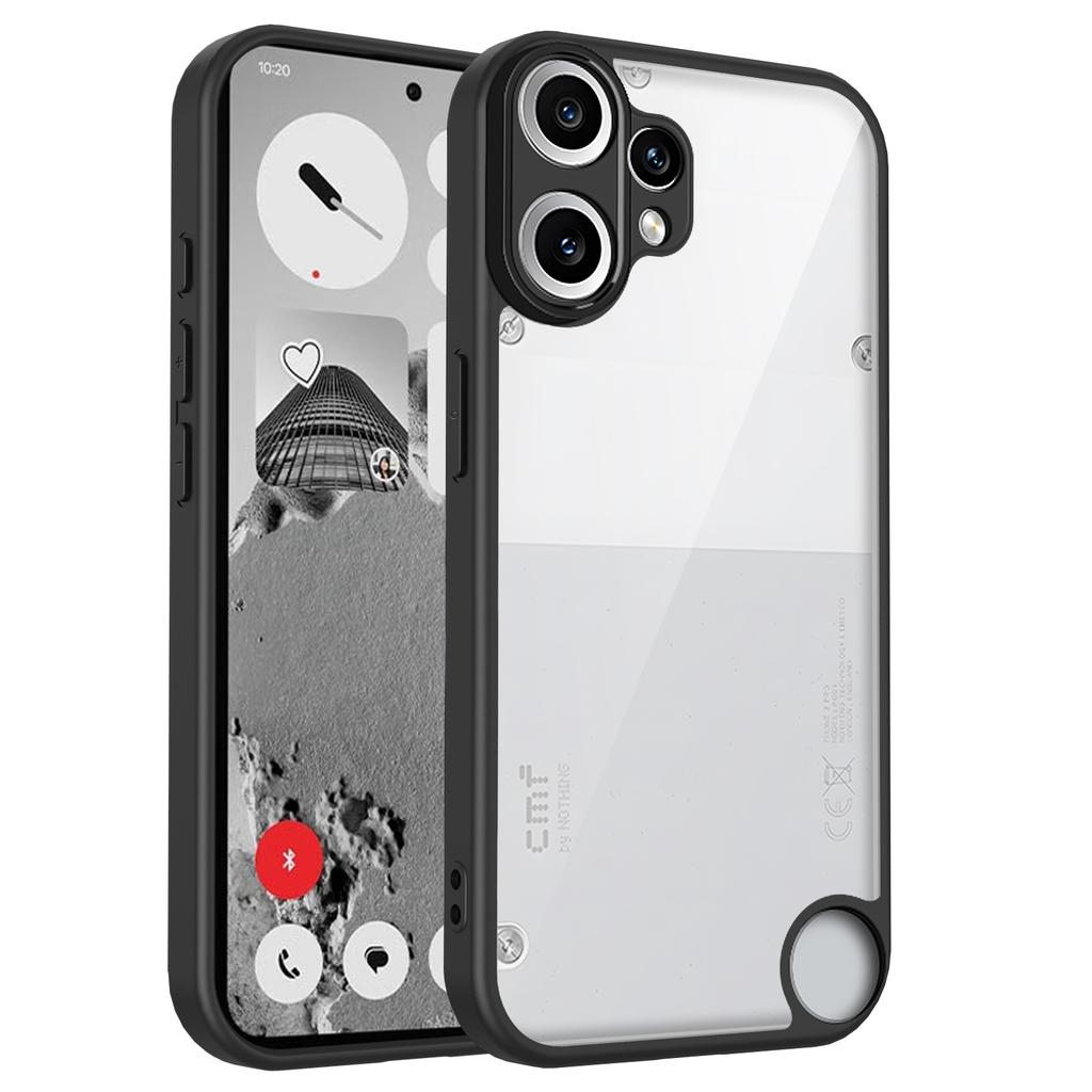 Nothing CMF Phone 2 Pro A001 Case Air Cushion Shockproof Silicone Bumper Clear Matte Back Cover Hard Case for CMF Phone 2 Pro 5G