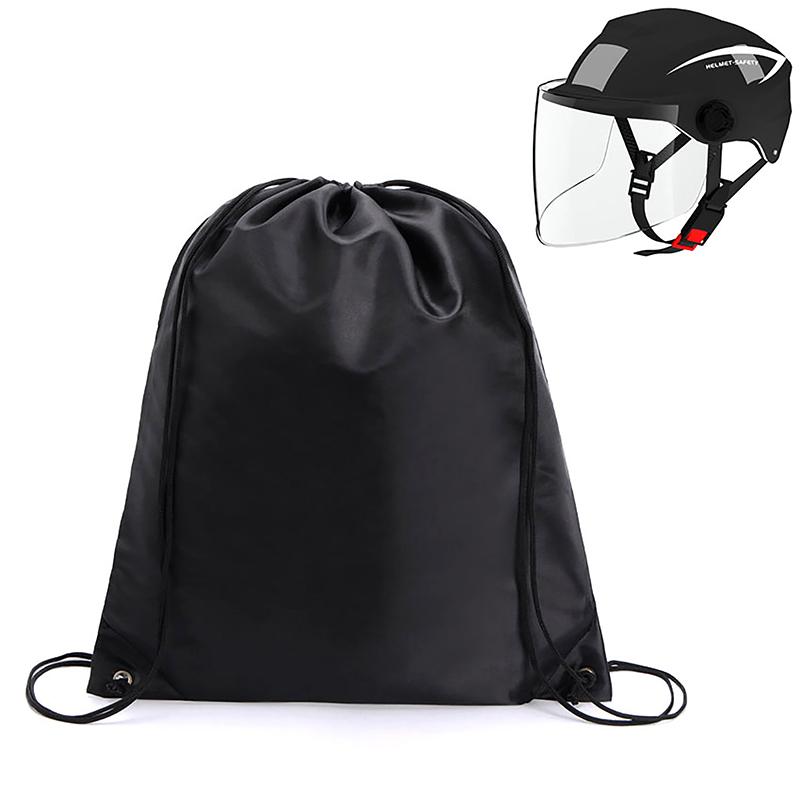 1Pc Helmet Bag Rainproof Backpack Drawstring Pocket Helmet Lid Protect Bag