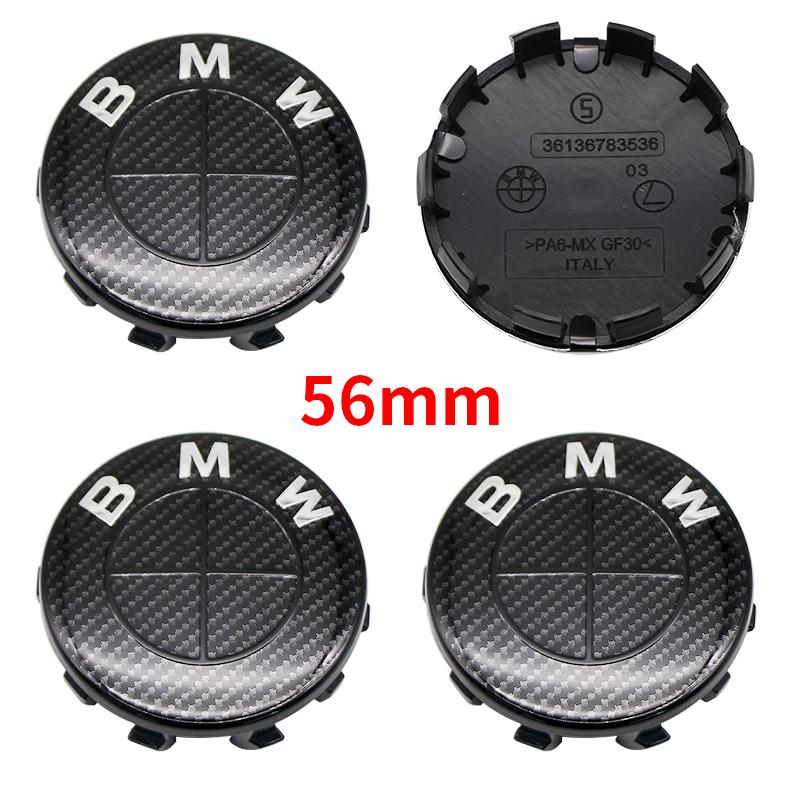 For BMW E46 82mm Hood F10 74mm Trunk Emblem 7Pcs Full Black Carbon Fiber Badge Set E90 68mm Wheel F30 Steering G20 X5 M4 Auto
