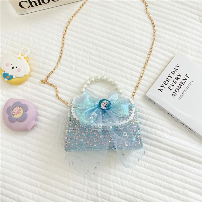 Fashionable Mini Children's Handbag Stylish Princess Bowknot Crossbody Bag For Girls