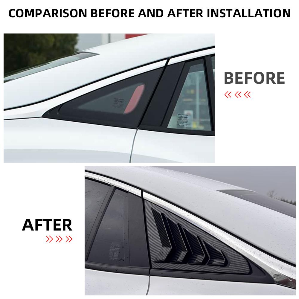 For MG 5 MG5 2025 - 2025 2025 2026 Rear Side Window Louvers Blinds 2Pcs/Set Windows Air Outlet Louvers Cover Accessories