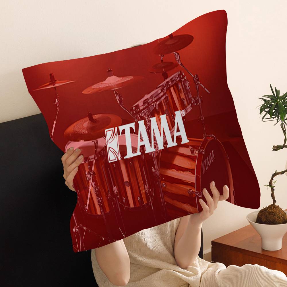 Stylish T-TAMA Drum Pillowcase toon Gift Cushion Cover Bedroom Home Sofa Chair Seat Decor pillow case