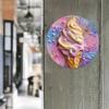 Vintage Ice Cream Tin Sign Rustic Wall Decor for Bedroom Man Cave Durable Hanging Art