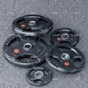 Xinnengda Rubber-Coated Three-Hole Grip Barbell Weight Plates