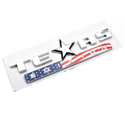 1 Set OEM 3D ABS TEXAS EDITION Car Emblem Auto Badge Rear Trunk NamePlate Stickers Side Fender Decal