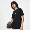 Li-Ning Badfive Series Letter Print Pattern Loose Round Neck Short Sleeve T-Shirt Men Tops Black AHST285-4