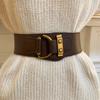 Simple leather elastic belt belt belt European and American retro temperament waist chain feeling versatile waist seal
