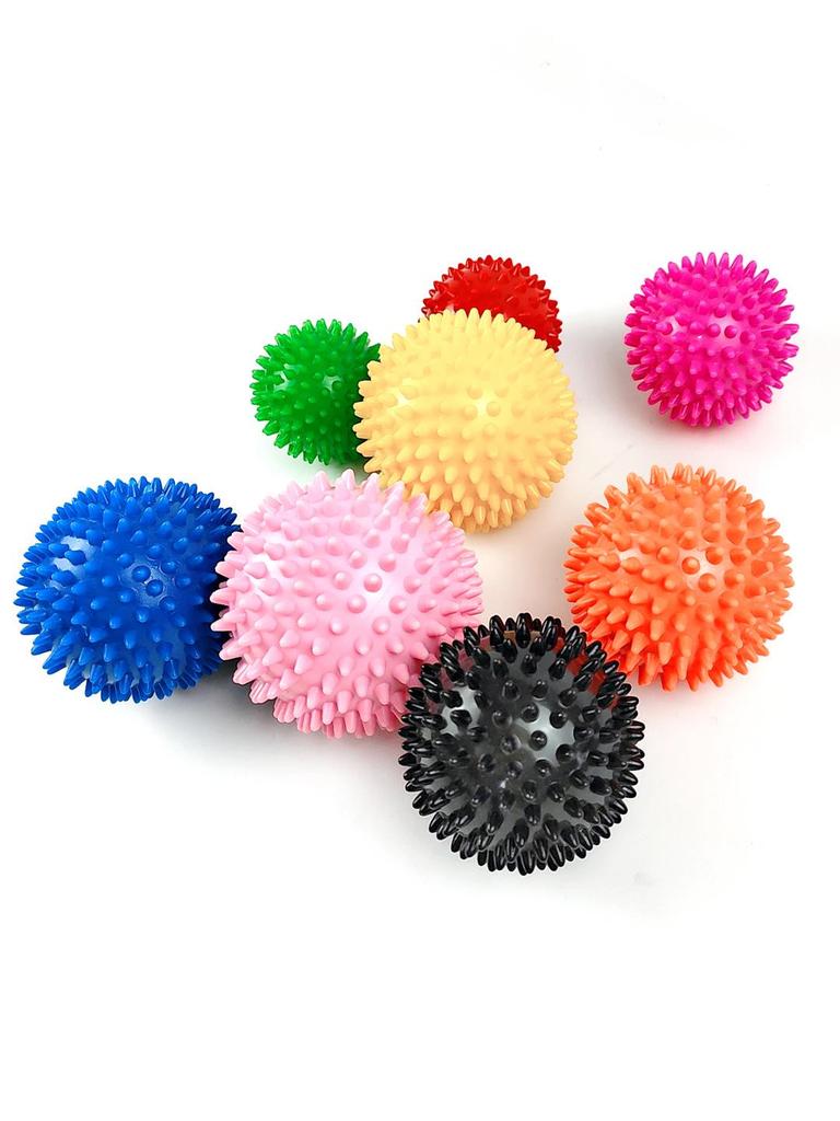Yoga Hedgehog Massage Ball: PVC Spike Ball for Foot and Muscle Relaxation.