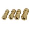 High Pressure Brass Pipe Joint 3/16 Size Tool Free Installation For Home Plumbing Maintenance