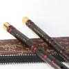 Ebony Chinese Traditional Dizi Woodwind Flute Handmade Professional Musical Instruments for