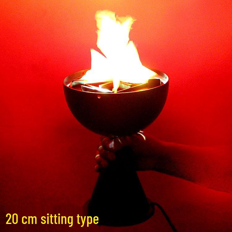 Electronic Prosperous Flame Lamp: Large Simulated Fire for Festivals, Weddings, and Bonfire Party Decor