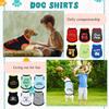 12 Pieces Dog Shirts Pet Printed Clothes with Funny Letters Summer Pet T Shirts Cool Puppy Vest Breathable Dog Outfit Soft Cat Sweatshirt for