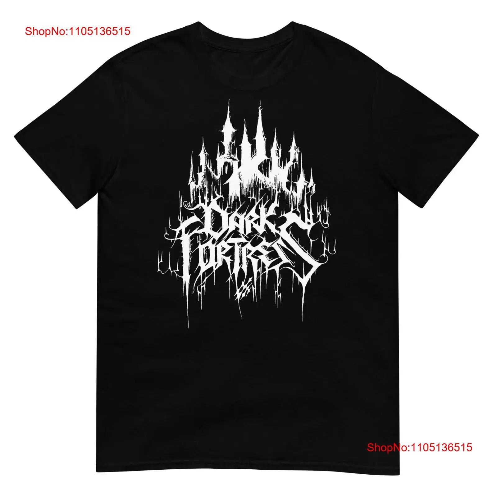 DARK FORTRESS Logo One Sided T SHIRT vintage Washed designer clothes Stylish graphic Versatile Top For Everyday Wear Breathable S разноцветный
