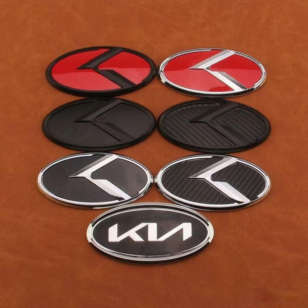 Car Front Grille Rear Logo Auto Emblem Sticker Accessories For Kia GT-Line Sportage Ceed Rio Picanto Sorento Soul Cerato Venga