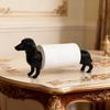 3D Printed Dachshund Paper Towel Holder Functional Vintage Dog Kitchen Tissue Rack Freestanding Funny Dachshund Decor Stand