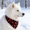 Valentine's Day Dog Bandana Dog Heart Prints Cute Triangular Bib with Love Pet Scarf for Small