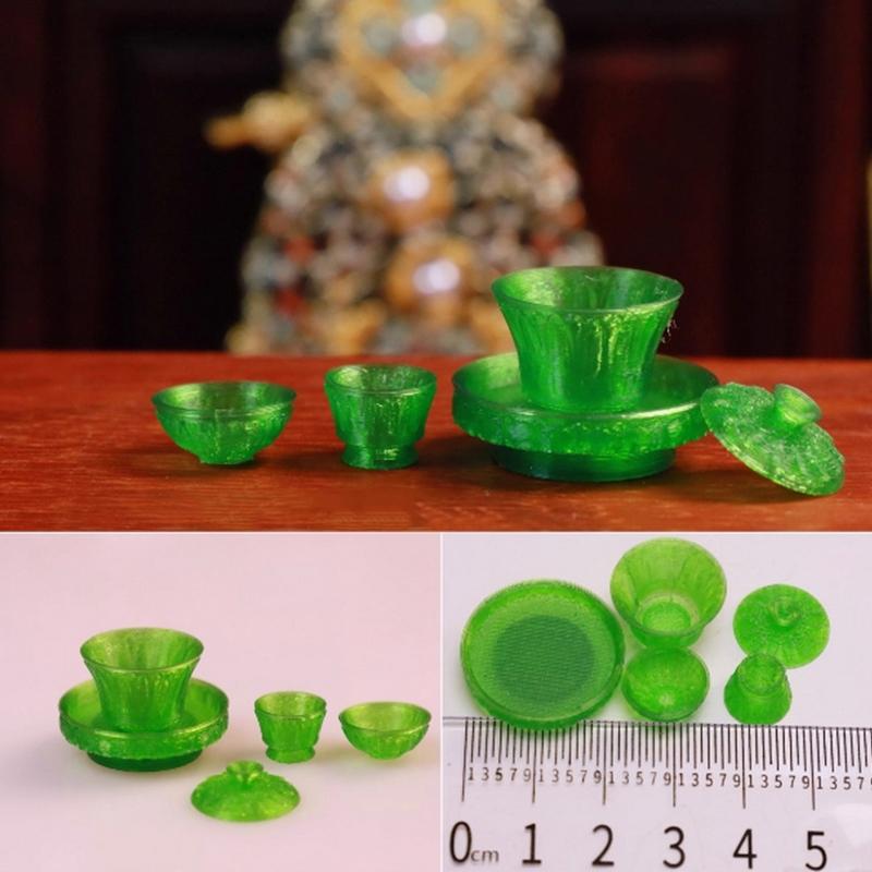 

Украшение для кукольного домика Мини-чайник Чайная чашка Куриные перья Метелка для смахивания пыли Имитация чайника Модель игрушки Кукольный домик Миниатюрные аксессуары as the picture