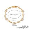 Charm Stainless Steel Stackable Bracelets Shiny Rhinestone Multiple Color Cubic Zirconia Bracelets Leaves Flower Bracelet Women