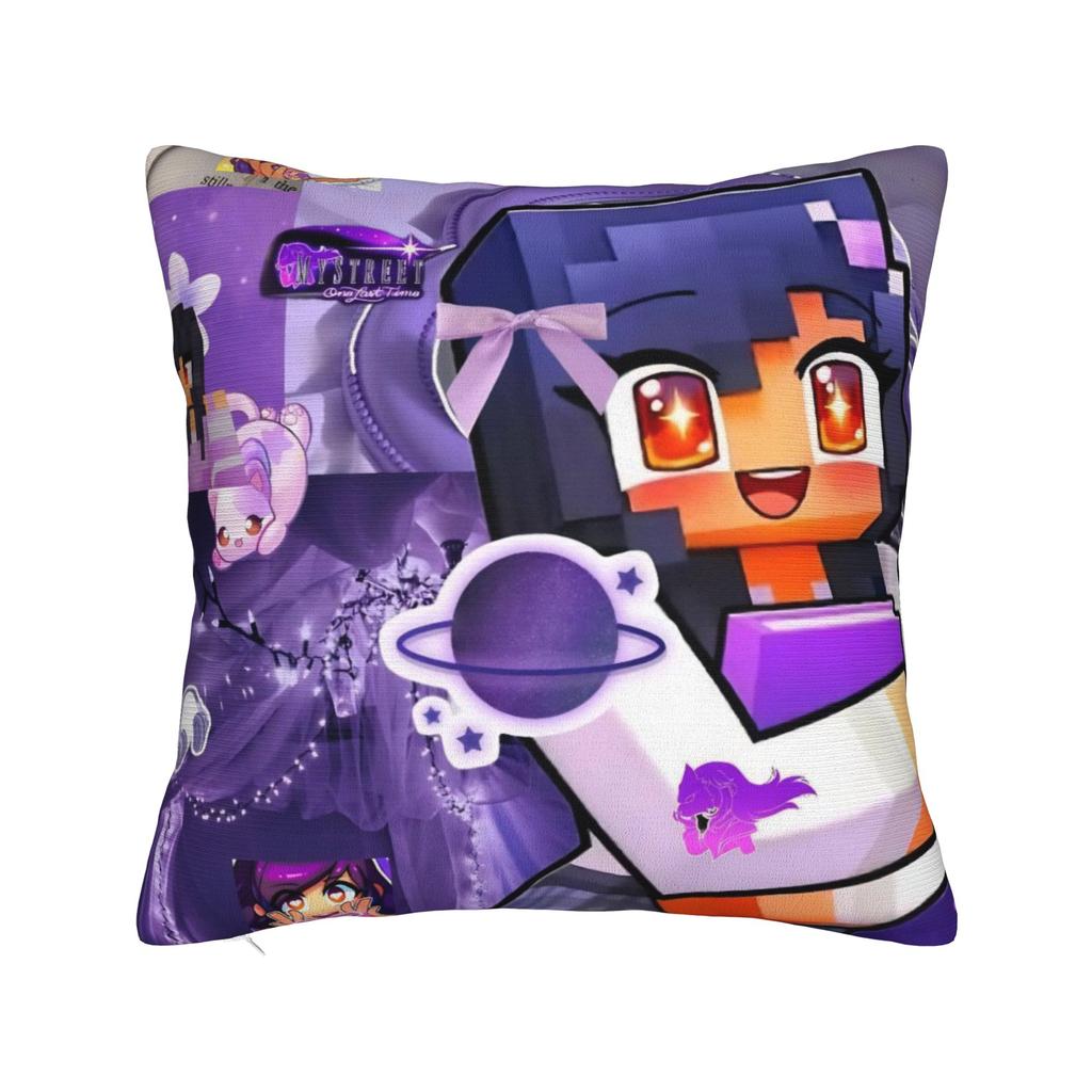 A-Aphmau Cartoon Pillow Cover Stuff Soft Cushion Cover Decorative  Throw Pillow Case Cover Home Multiple Sizes