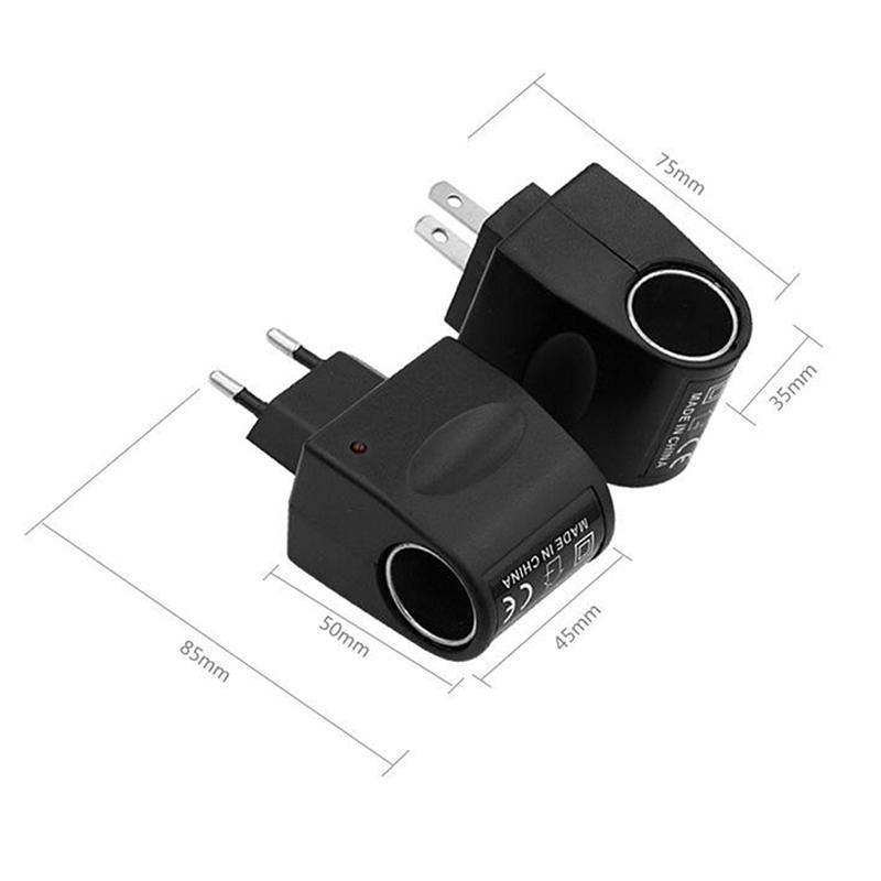 Uniwersalna wtyczka konwersyjna 220V AC na 12V DC Gniazdo adaptera zasilania samochodowego konwerter