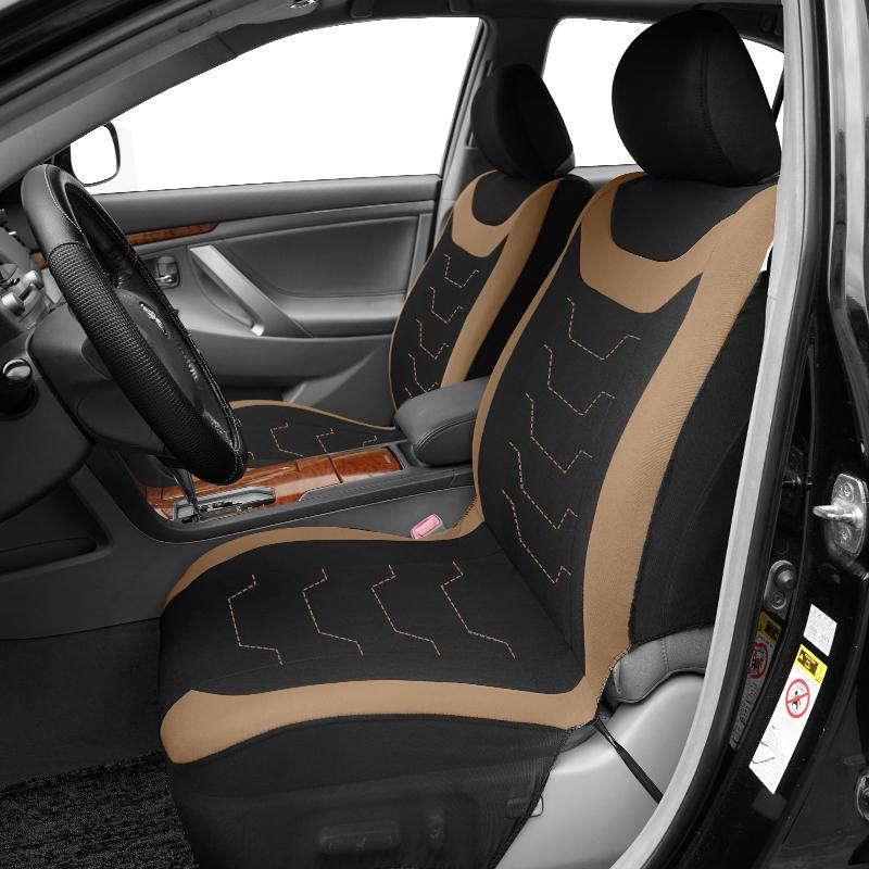 Universal Size Concave Embroidery Car Seat Covers Fit For Most Car SUV Truck Car Accessories Interior With Airbag Compatible