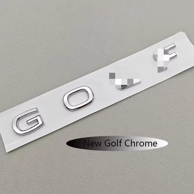 3D ABS Logo G-O-L-F Emblem Letters Badge Car Rear Trunk Sticker For G-ol-f 4 5 6 7 8 MK4 MK5 MK6 MK7 MK8 Accessories