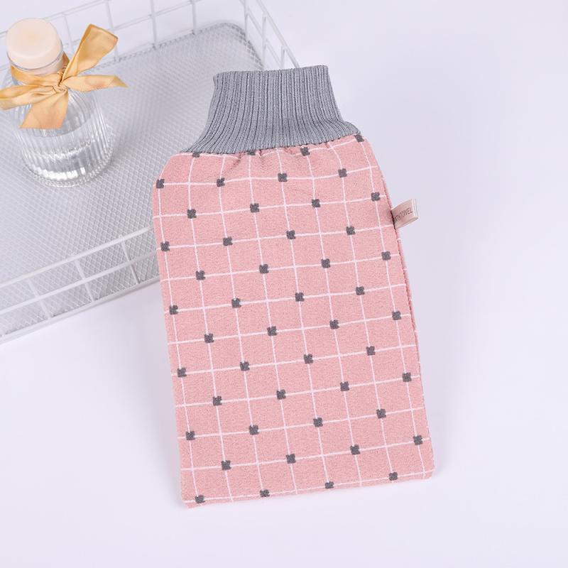 

1 шт. Ванна для пилинга Отшелушивающая мочалка для тела Перчатка Мочалка для тела Растирание Мертвой кожи Перчатки для душа Спинка Мочалка Спа Мочалка светло-розовый