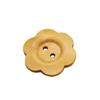 50PCS Round Clothing Button Flower Shaped Sewing Button Overcoat Wood Buttons  Clothing Sewing